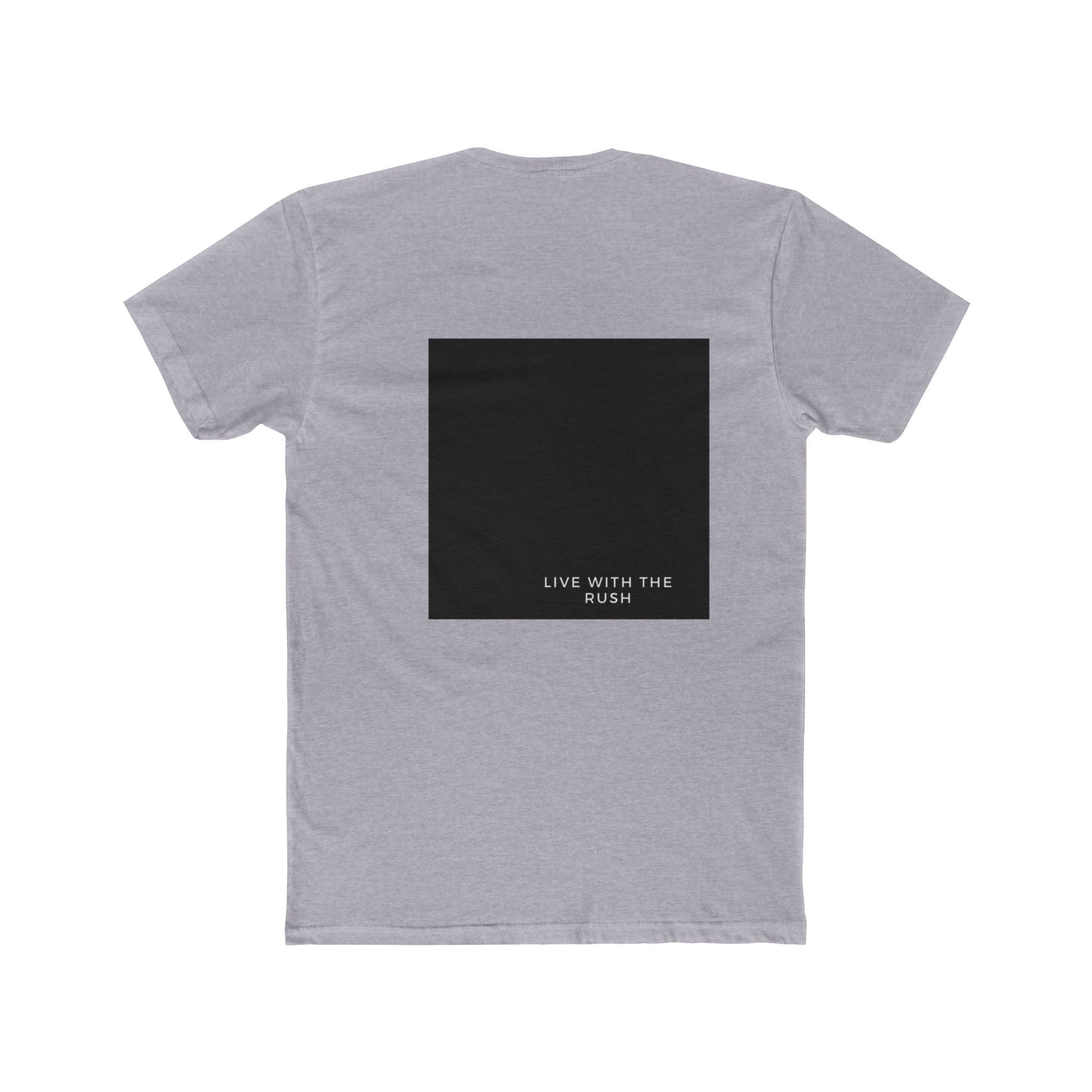 Underground Minimalist Graphic Tee — "Live With The Rush"