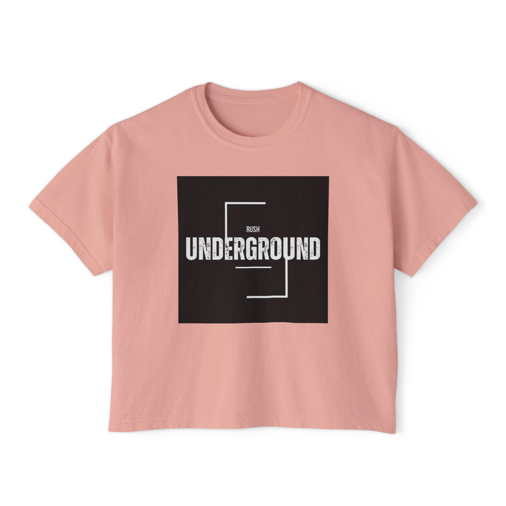 Underground Boxy Tee — Women's Minimalist Graphic Tee