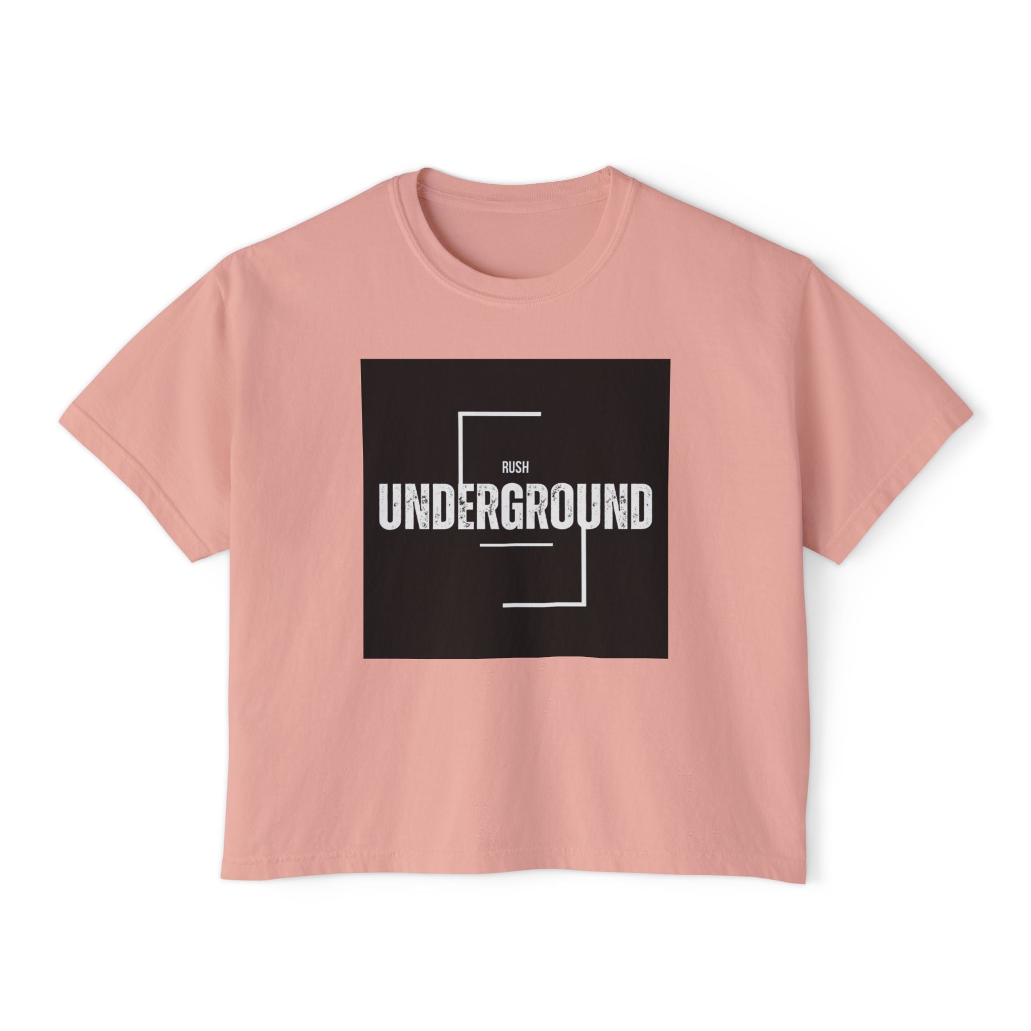 Underground Boxy Tee — Women's Minimalist Graphic Tee