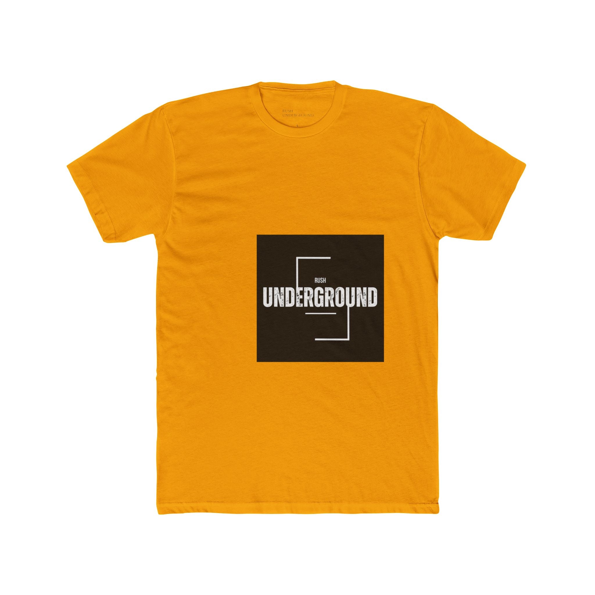 Underground Minimalist Graphic Tee — "Live With The Rush"