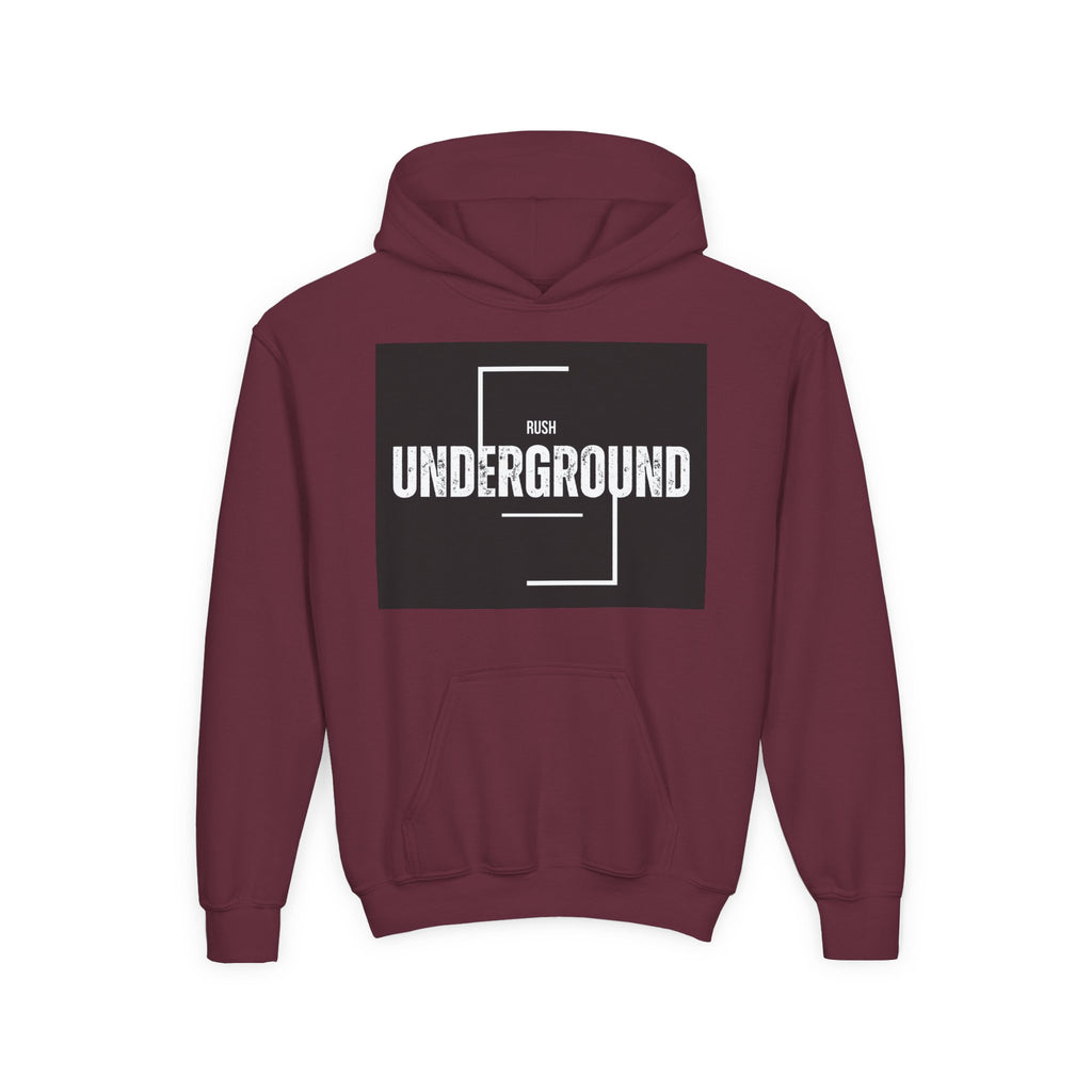 Underground Youth Hoodie, Trendy Hooded Sweatshirt for Teens, Casual Streetwear, Perfect Gift for Birthdays, Cool Graphic Sweatshirt