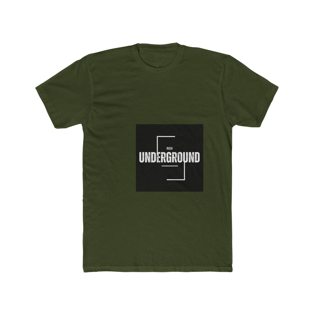 Underground Minimalist Graphic Tee — "Live With The Rush"