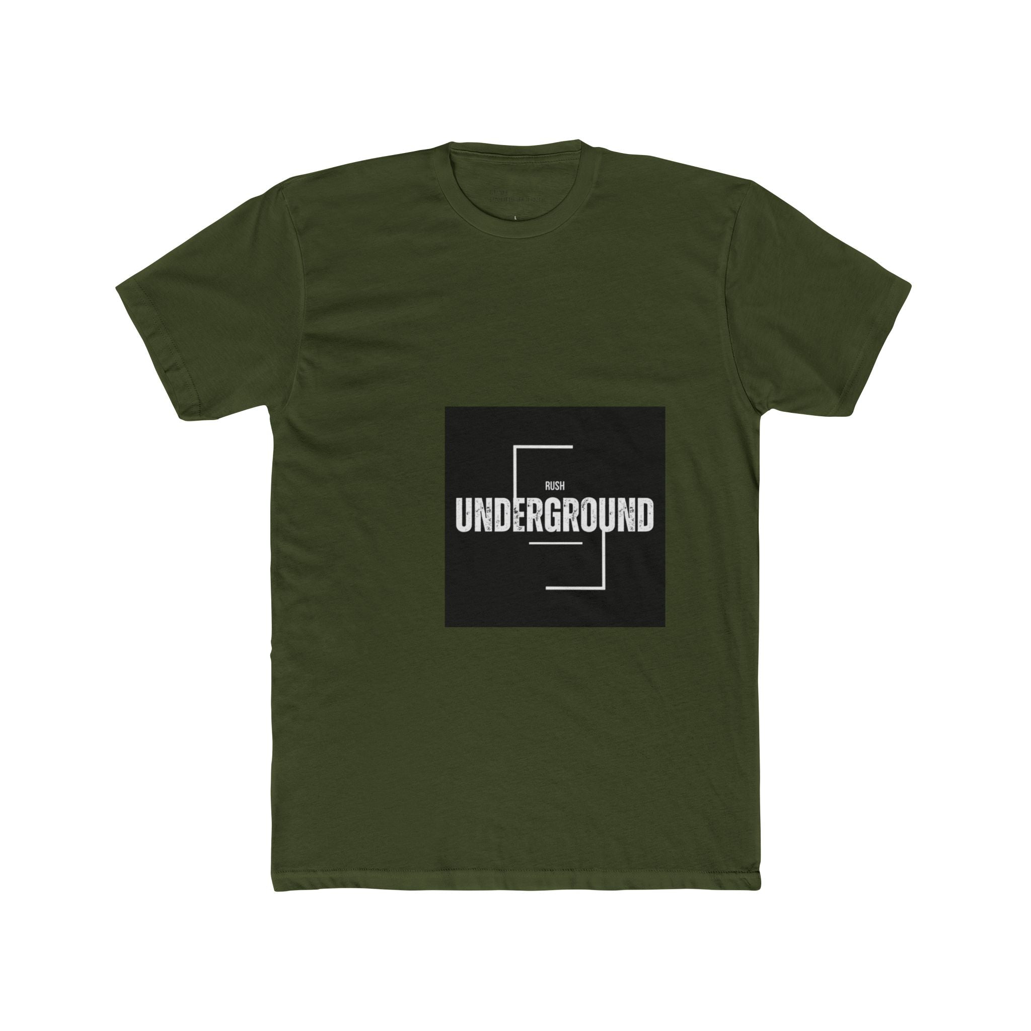 Underground Minimalist Graphic Tee — "Live With The Rush"