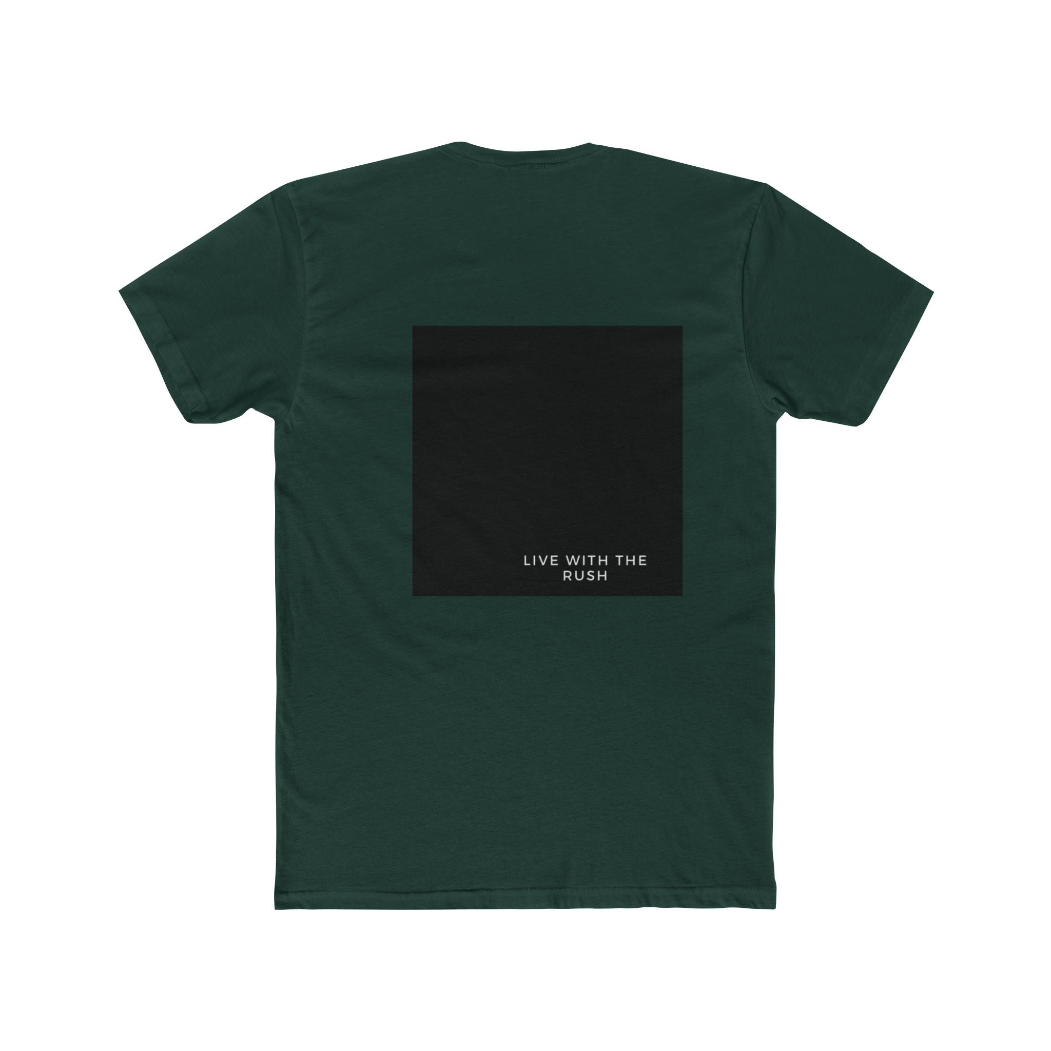 Underground Minimalist Graphic Tee — "Live With The Rush"