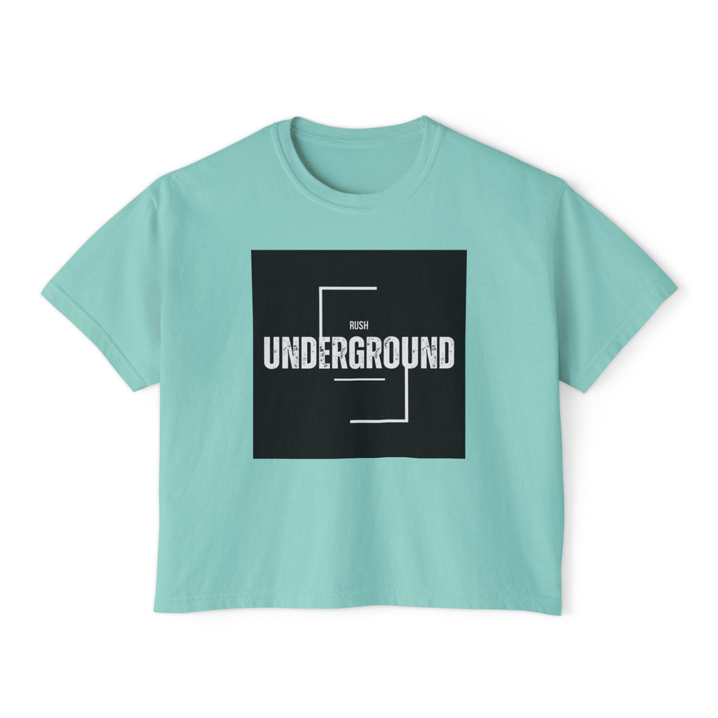 Underground Boxy Tee — Women's Minimalist Graphic Tee