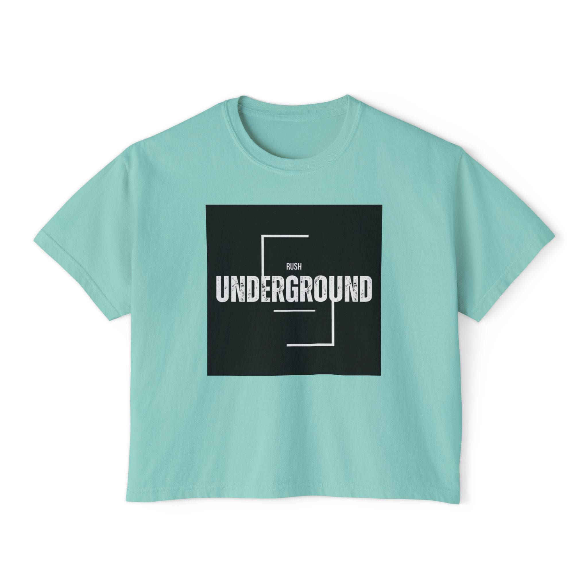 Underground Boxy Tee — Women's Minimalist Graphic Tee