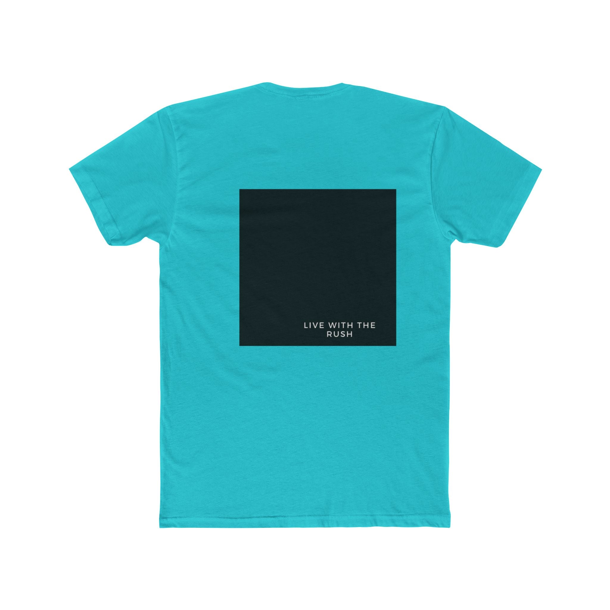 Underground Minimalist Graphic Tee — "Live With The Rush"