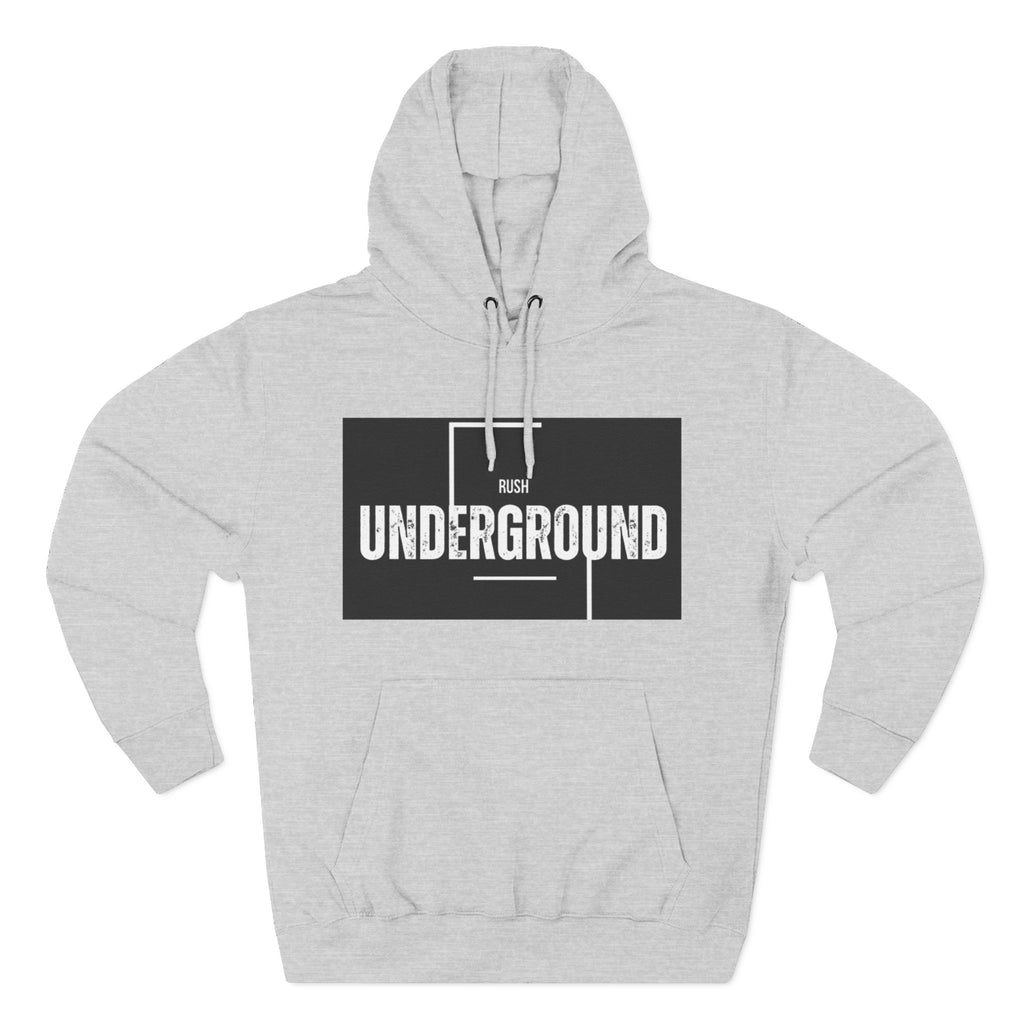 Underground Graphic Fleece Hoodie, Streetwear, Casual Style, Gift for Music Lovers, Comfortable Layering Piece, Unique Hoodie Design