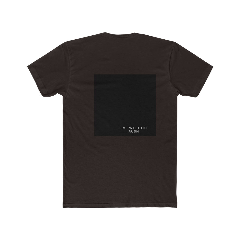 Underground Minimalist Graphic Tee — "Live With The Rush"