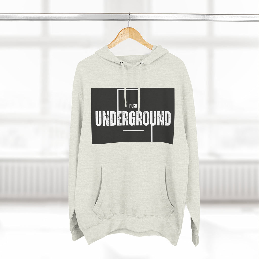 Underground Graphic Fleece Hoodie, Streetwear, Casual Style, Gift for Music Lovers, Comfortable Layering Piece, Unique Hoodie Design