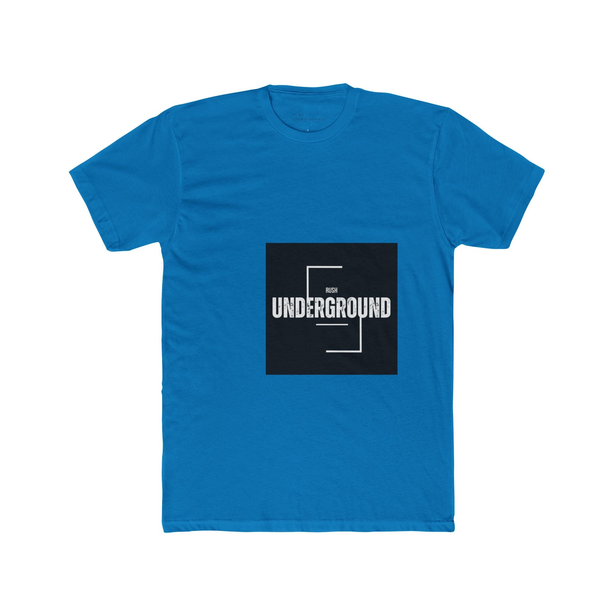 Underground Minimalist Graphic Tee — "Live With The Rush"