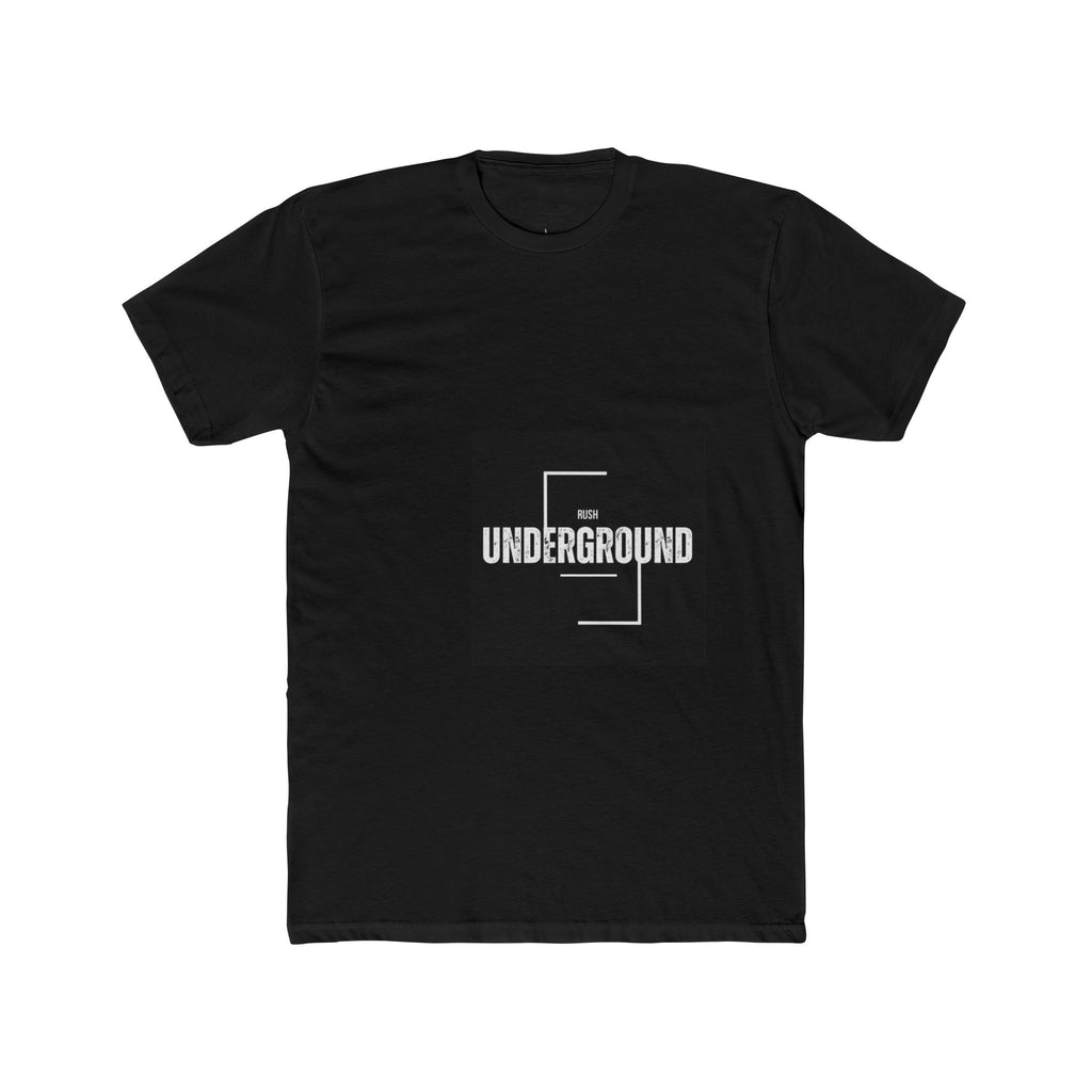 Underground Minimalist Graphic Tee — "Live With The Rush"