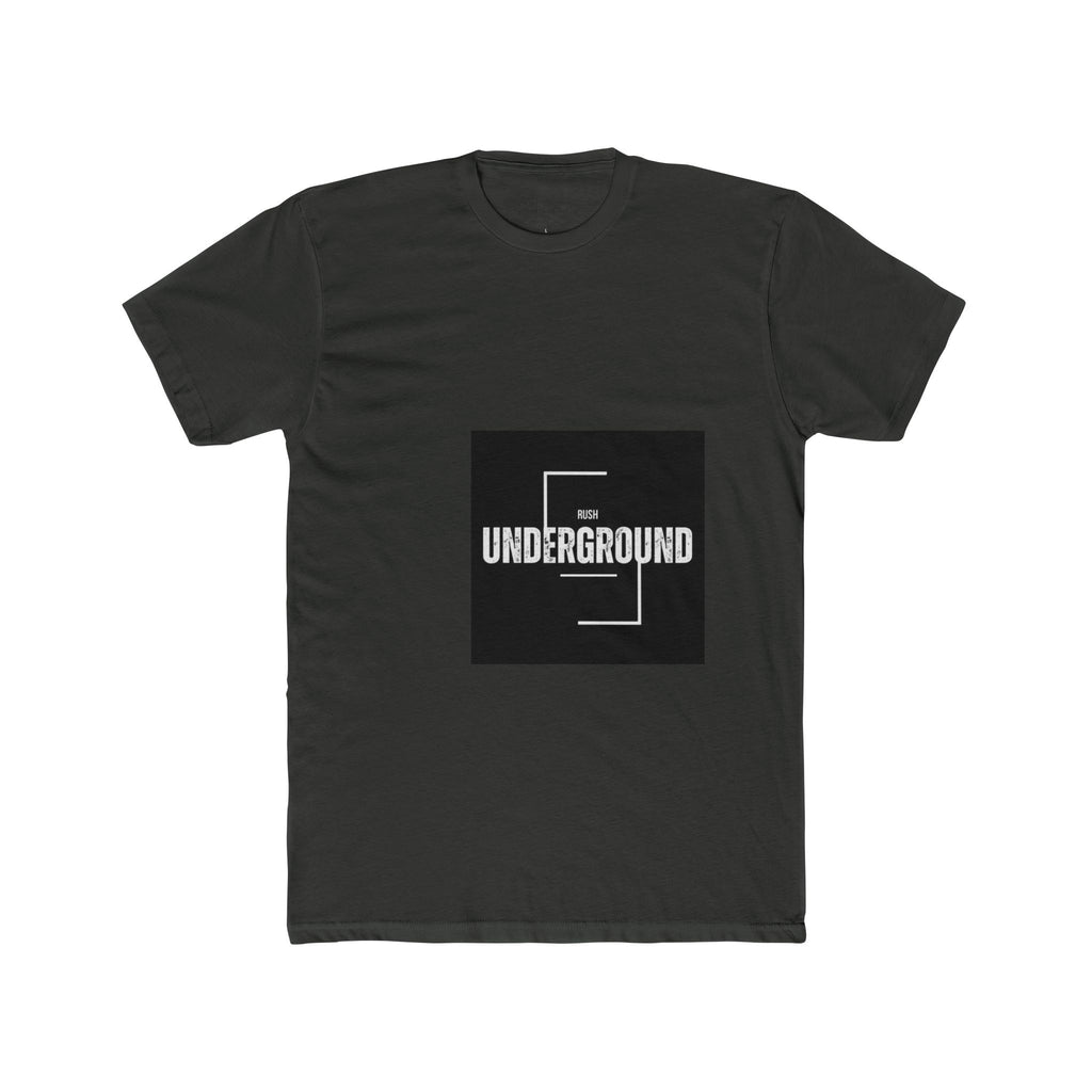 Underground Minimalist Graphic Tee — "Live With The Rush"