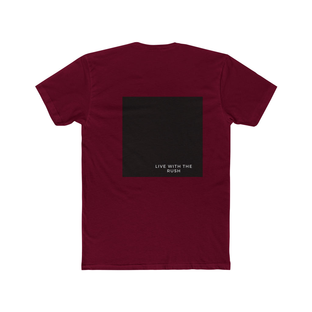 Underground Minimalist Graphic Tee — "Live With The Rush"