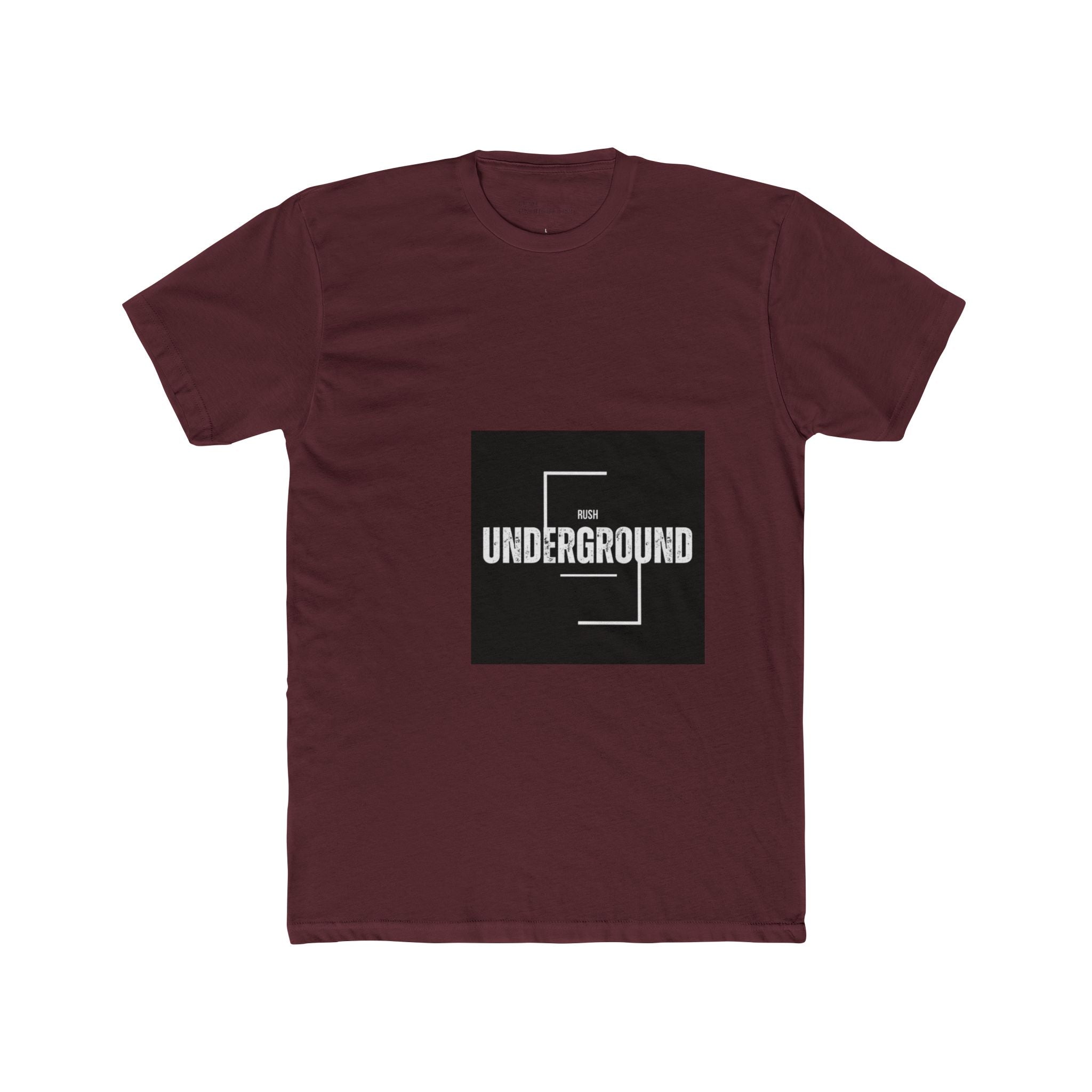 Underground Minimalist Graphic Tee — "Live With The Rush"