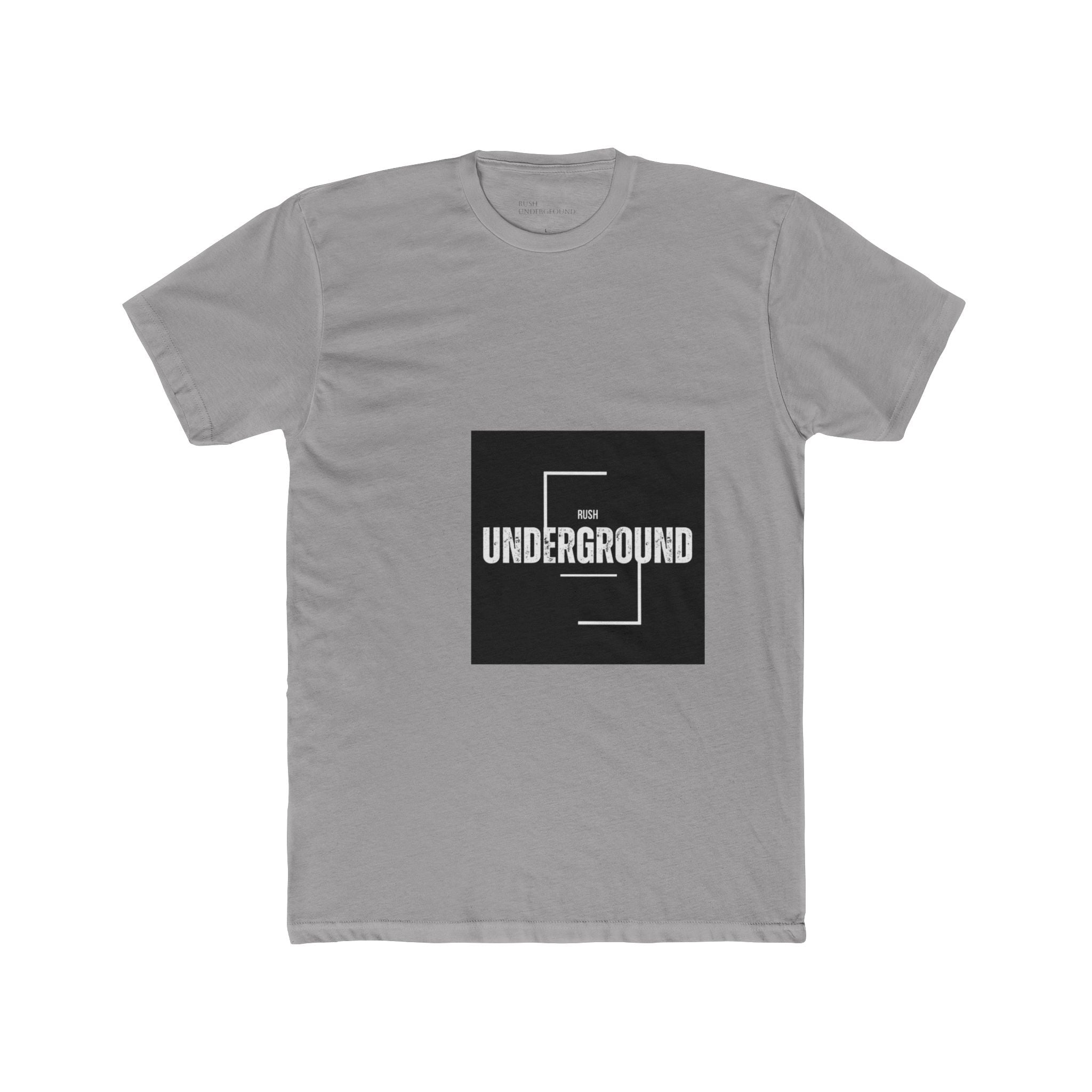 Underground Minimalist Graphic Tee — "Live With The Rush"
