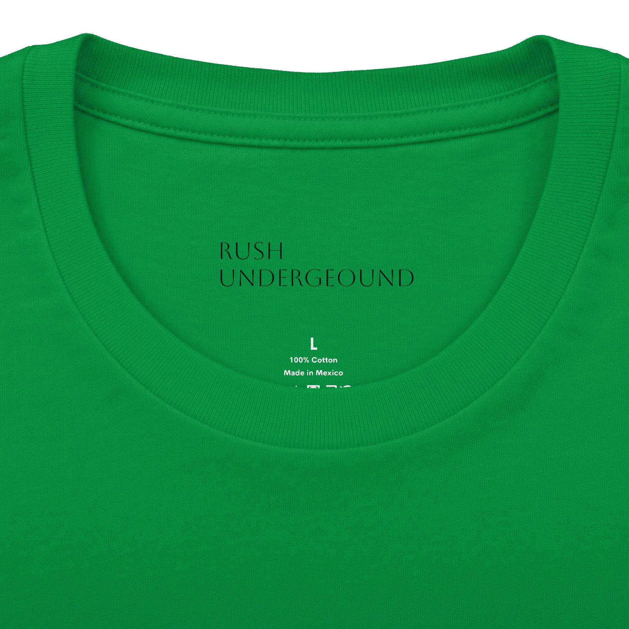Underground Minimalist Graphic Tee — "Live With The Rush"