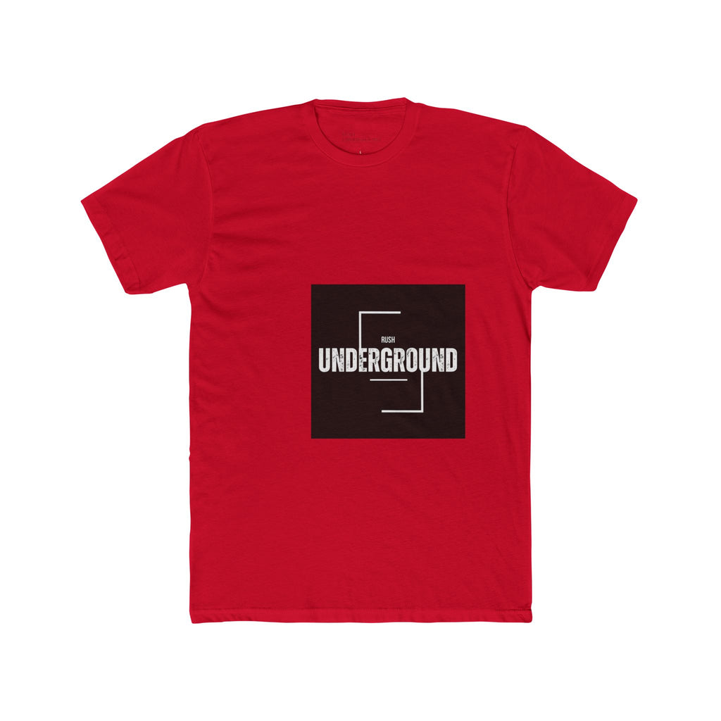 Underground Minimalist Graphic Tee — "Live With The Rush"