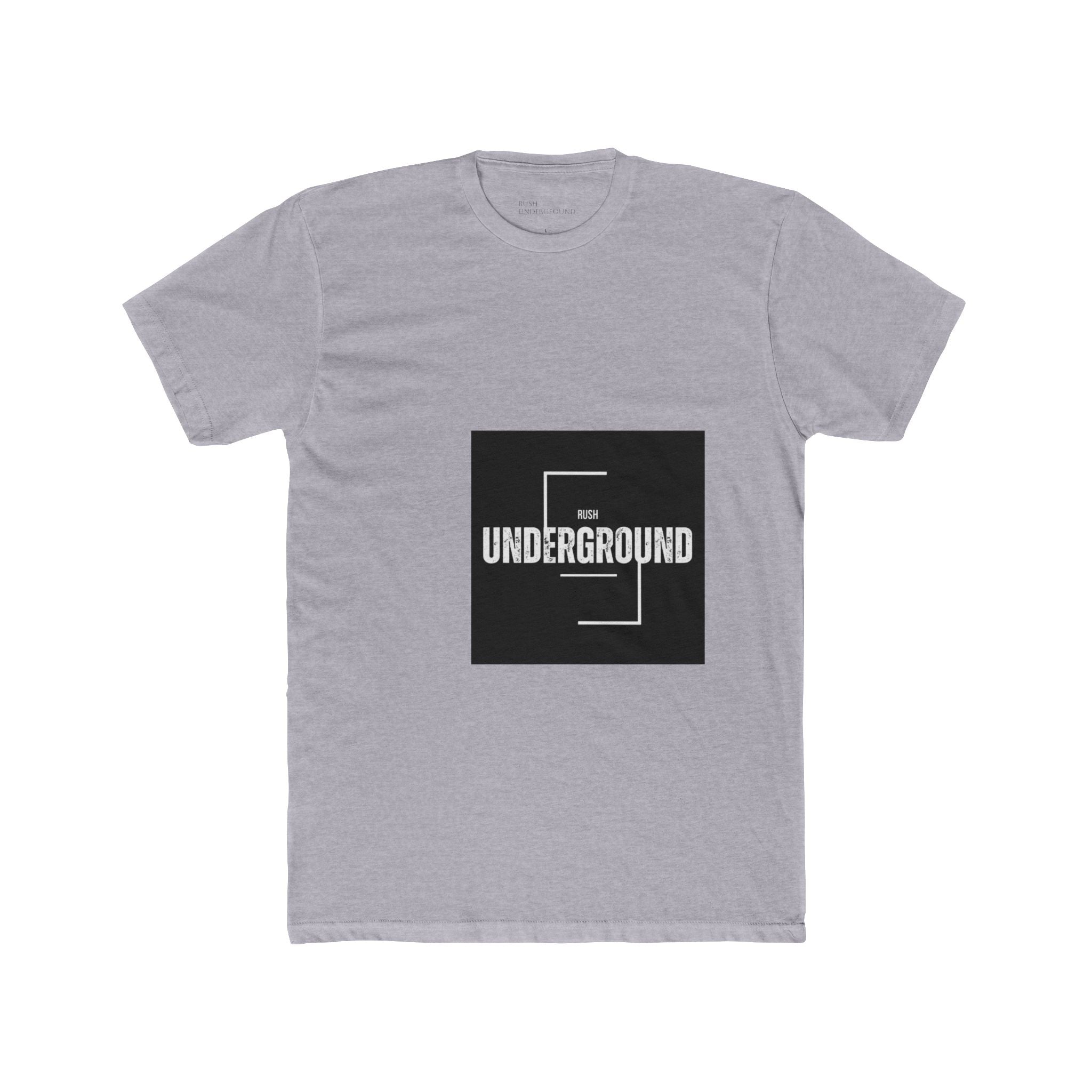 Underground Minimalist Graphic Tee — "Live With The Rush"