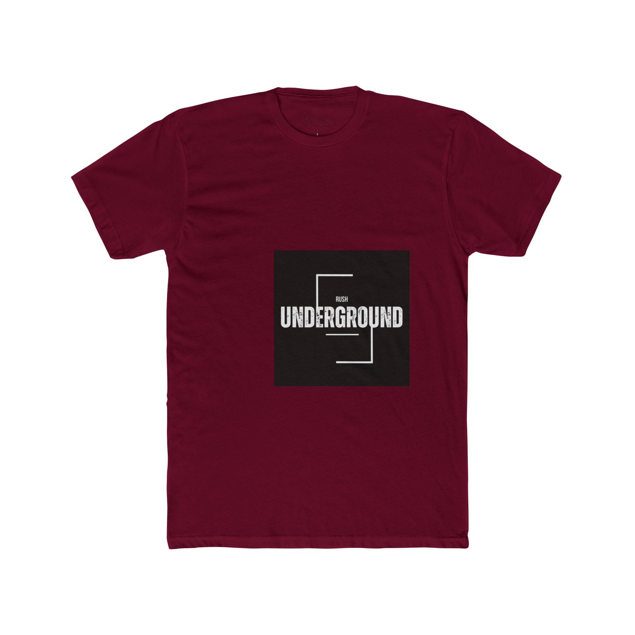 Underground Minimalist Graphic Tee — "Live With The Rush"