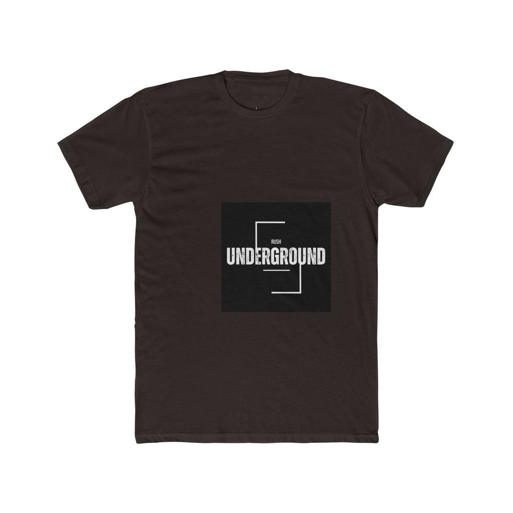 Underground Minimalist Graphic Tee — "Live With The Rush"