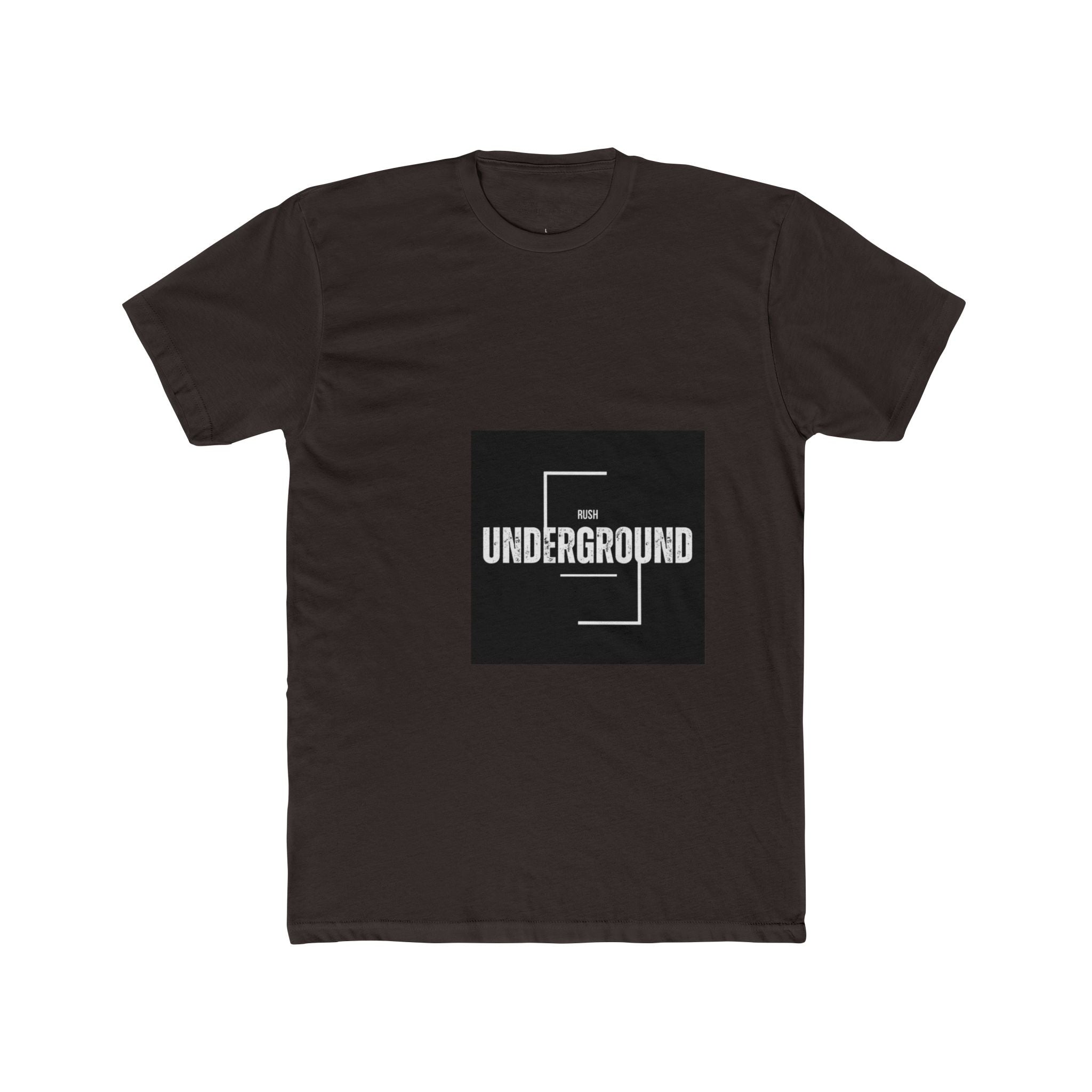 Underground Minimalist Graphic Tee — "Live With The Rush"