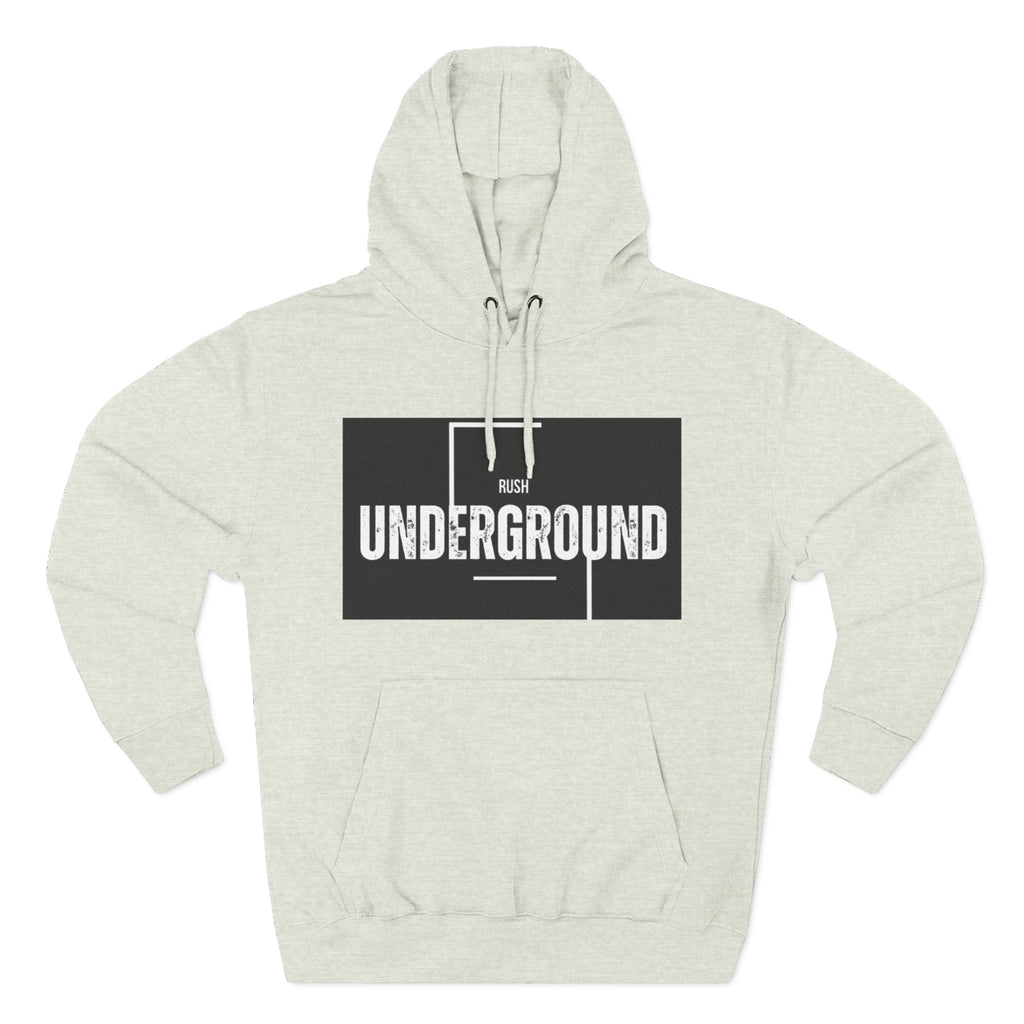Underground Graphic Fleece Hoodie, Streetwear, Casual Style, Gift for Music Lovers, Comfortable Layering Piece, Unique Hoodie Design
