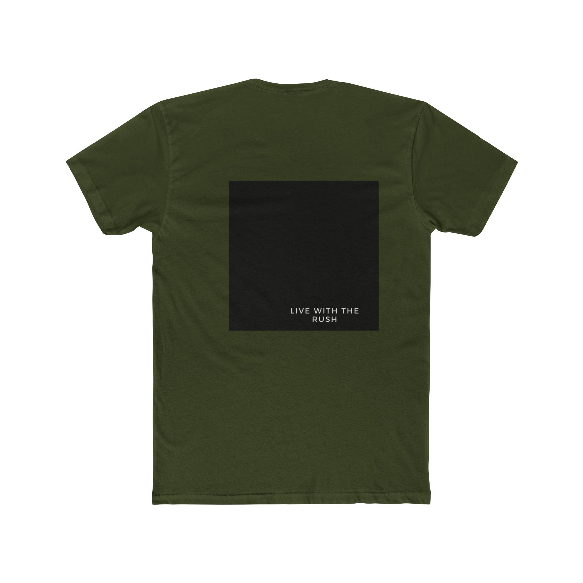 Underground Minimalist Graphic Tee — "Live With The Rush"
