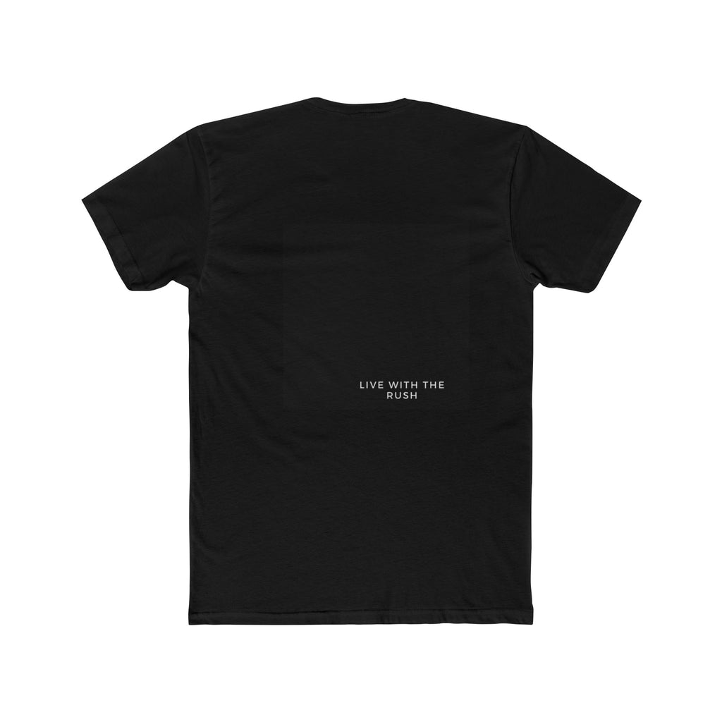 Underground Minimalist Graphic Tee — "Live With The Rush"