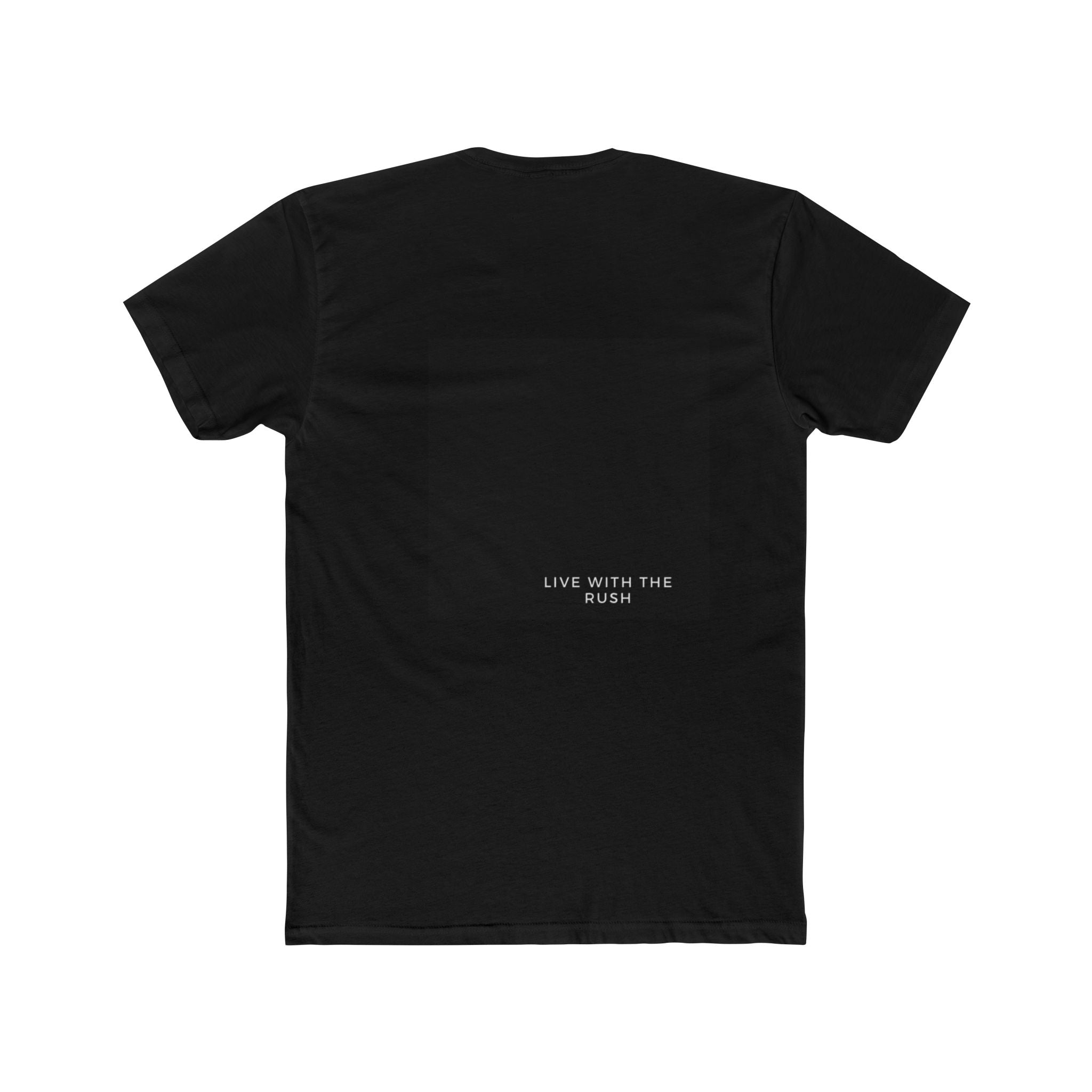Underground Minimalist Graphic Tee — "Live With The Rush"