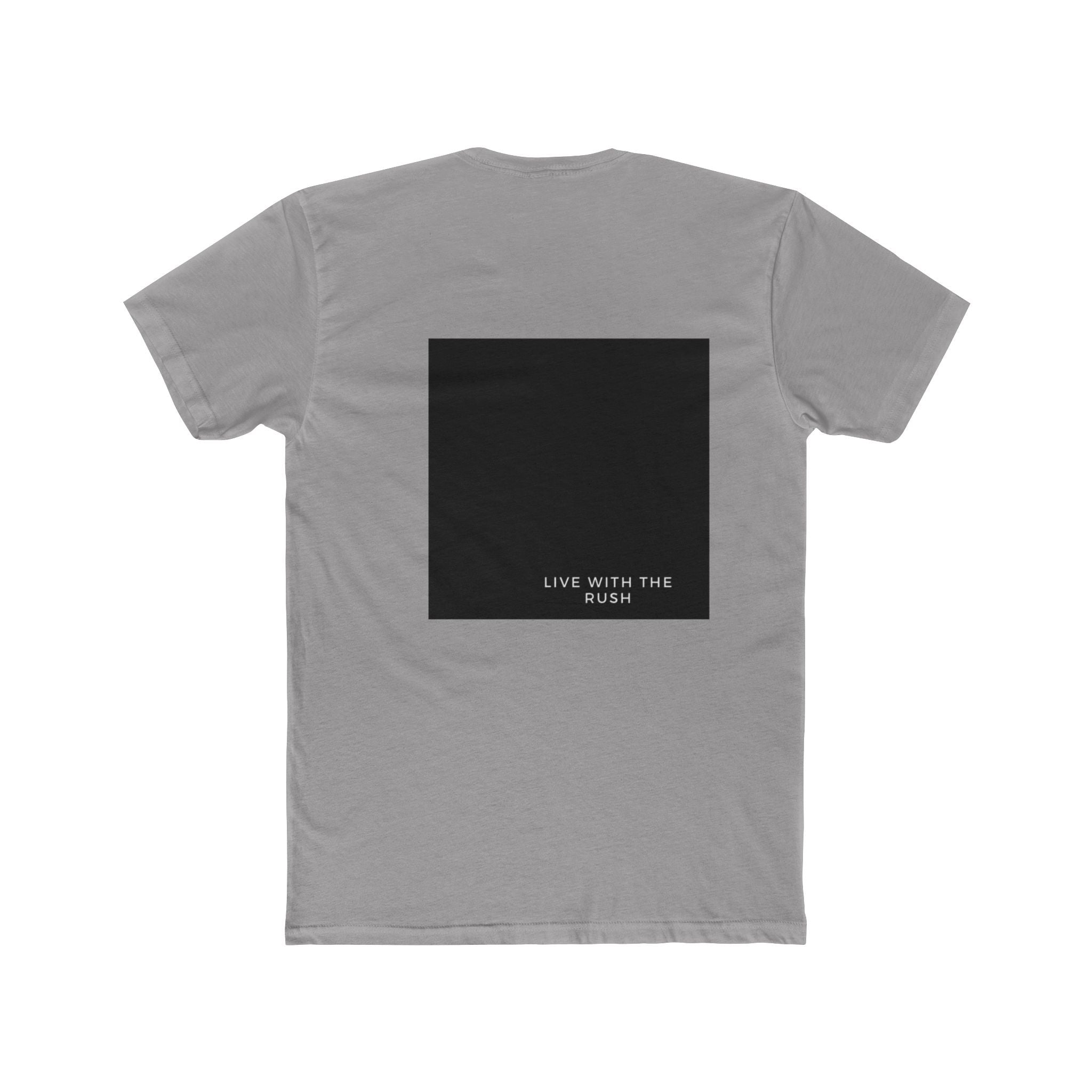 Underground Minimalist Graphic Tee — "Live With The Rush"