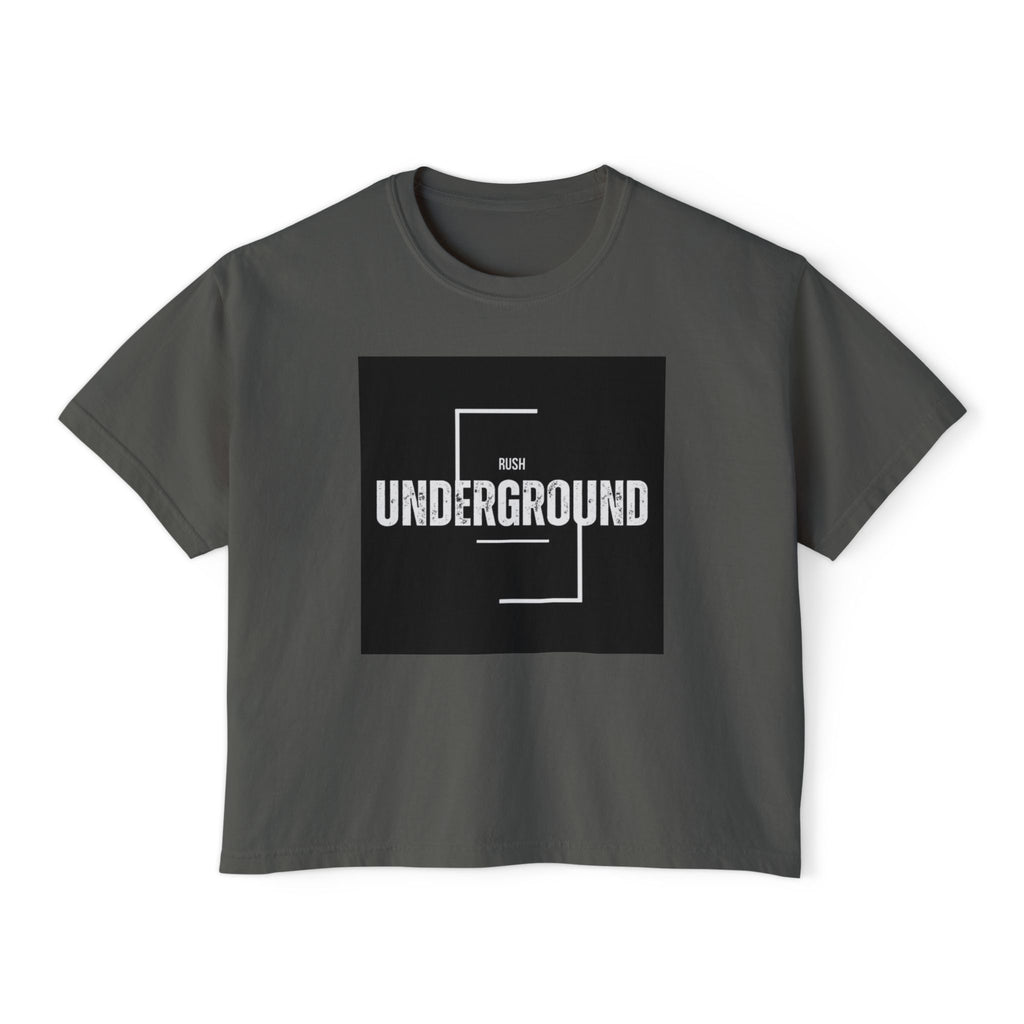Underground Boxy Tee — Women's Minimalist Graphic Tee