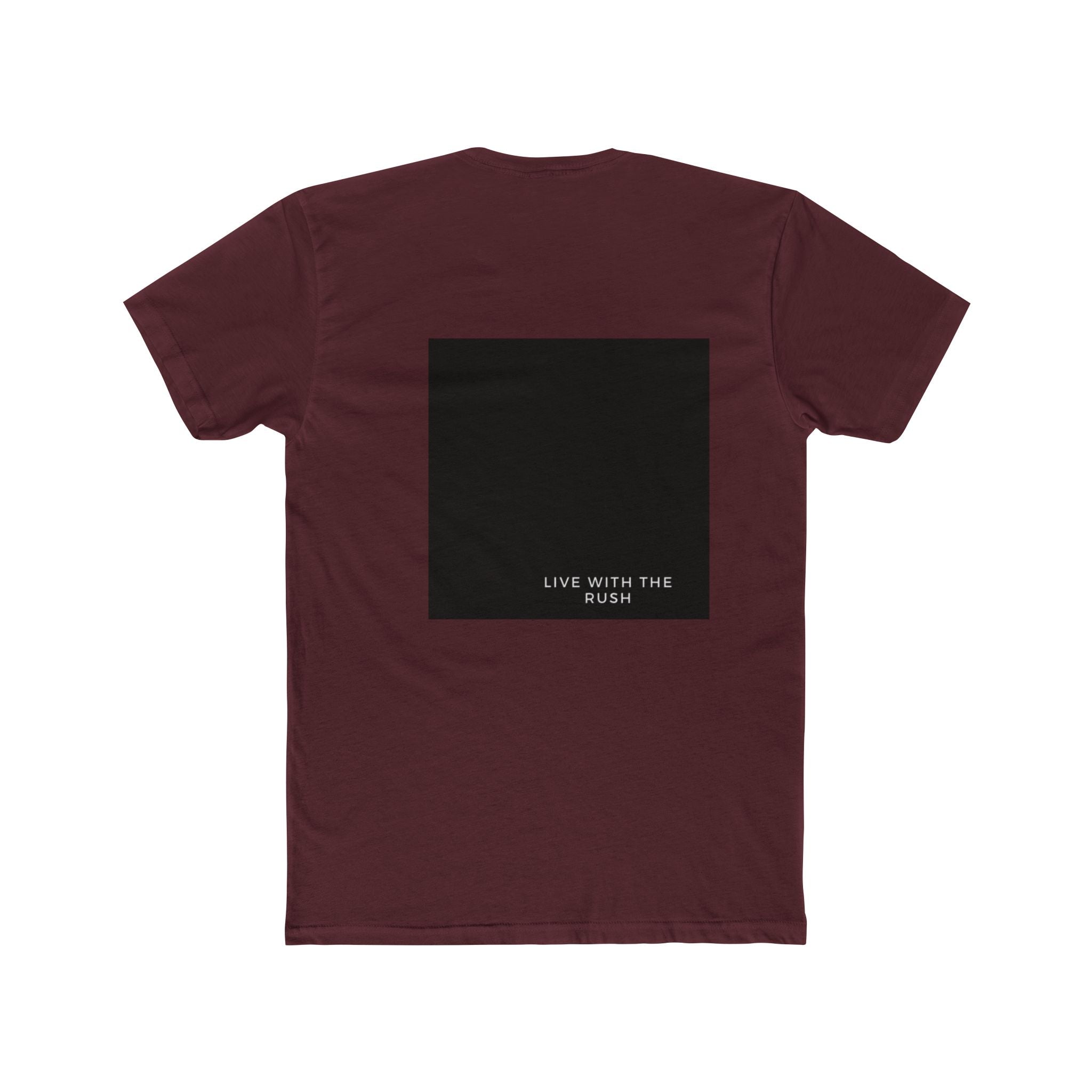 Underground Minimalist Graphic Tee — "Live With The Rush"