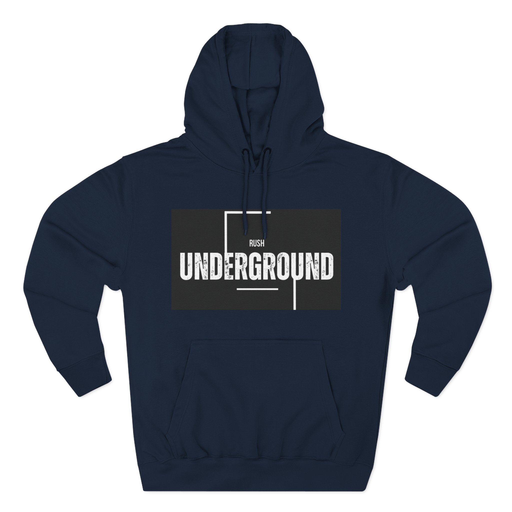 Underground Graphic Fleece Hoodie, Streetwear, Casual Style, Gift for Music Lovers, Comfortable Layering Piece, Unique Hoodie Design