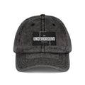 Vintage Embroidered Cap — 'Underground' Patch Distressed Baseball Hat