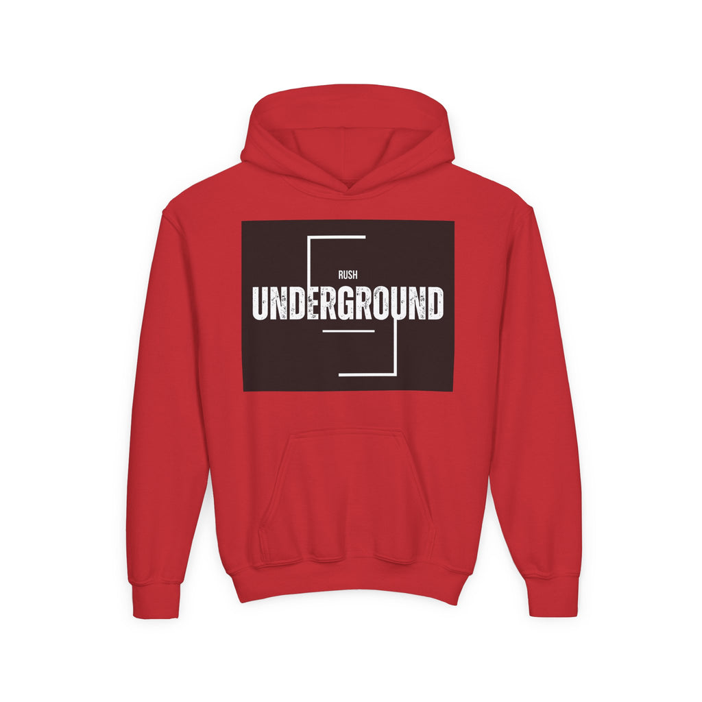 Underground Youth Hoodie, Trendy Hooded Sweatshirt for Teens, Casual Streetwear, Perfect Gift for Birthdays, Cool Graphic Sweatshirt