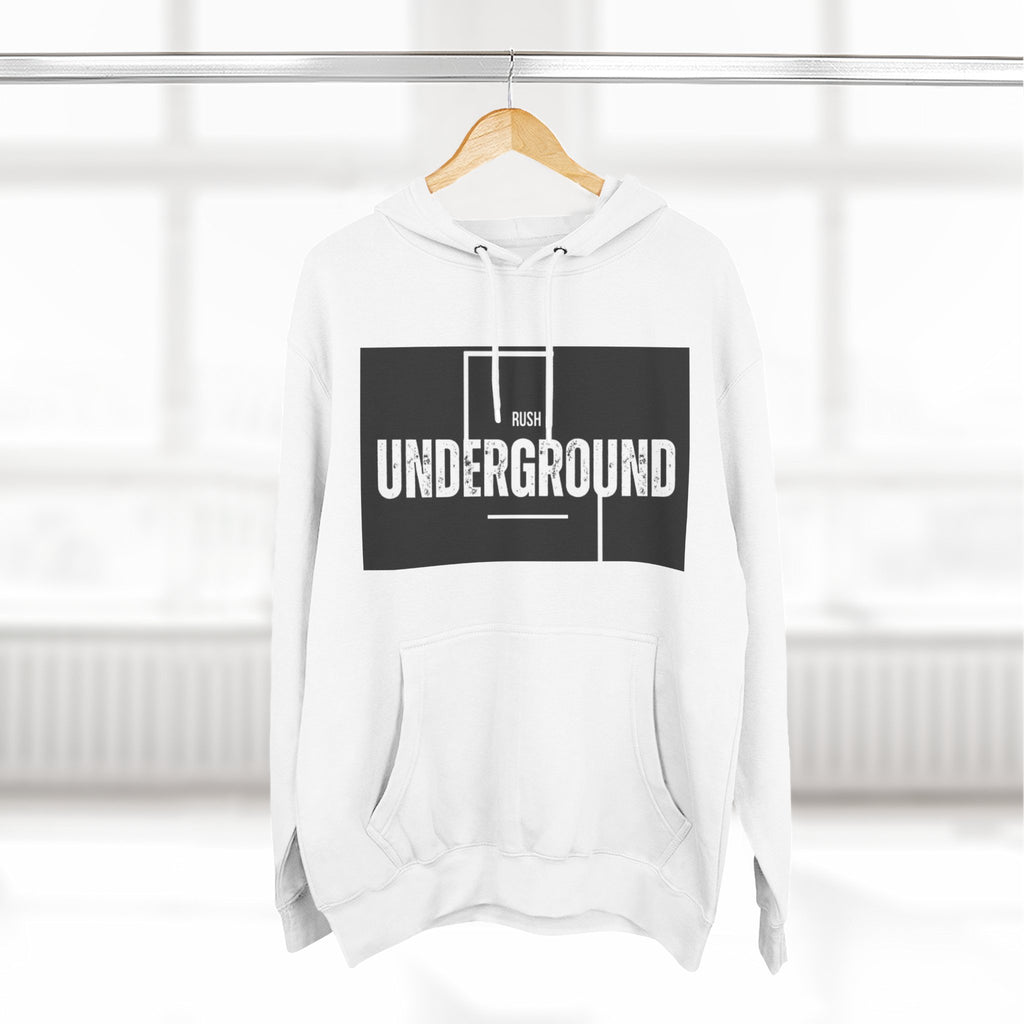 Underground Graphic Fleece Hoodie, Streetwear, Casual Style, Gift for Music Lovers, Comfortable Layering Piece, Unique Hoodie Design