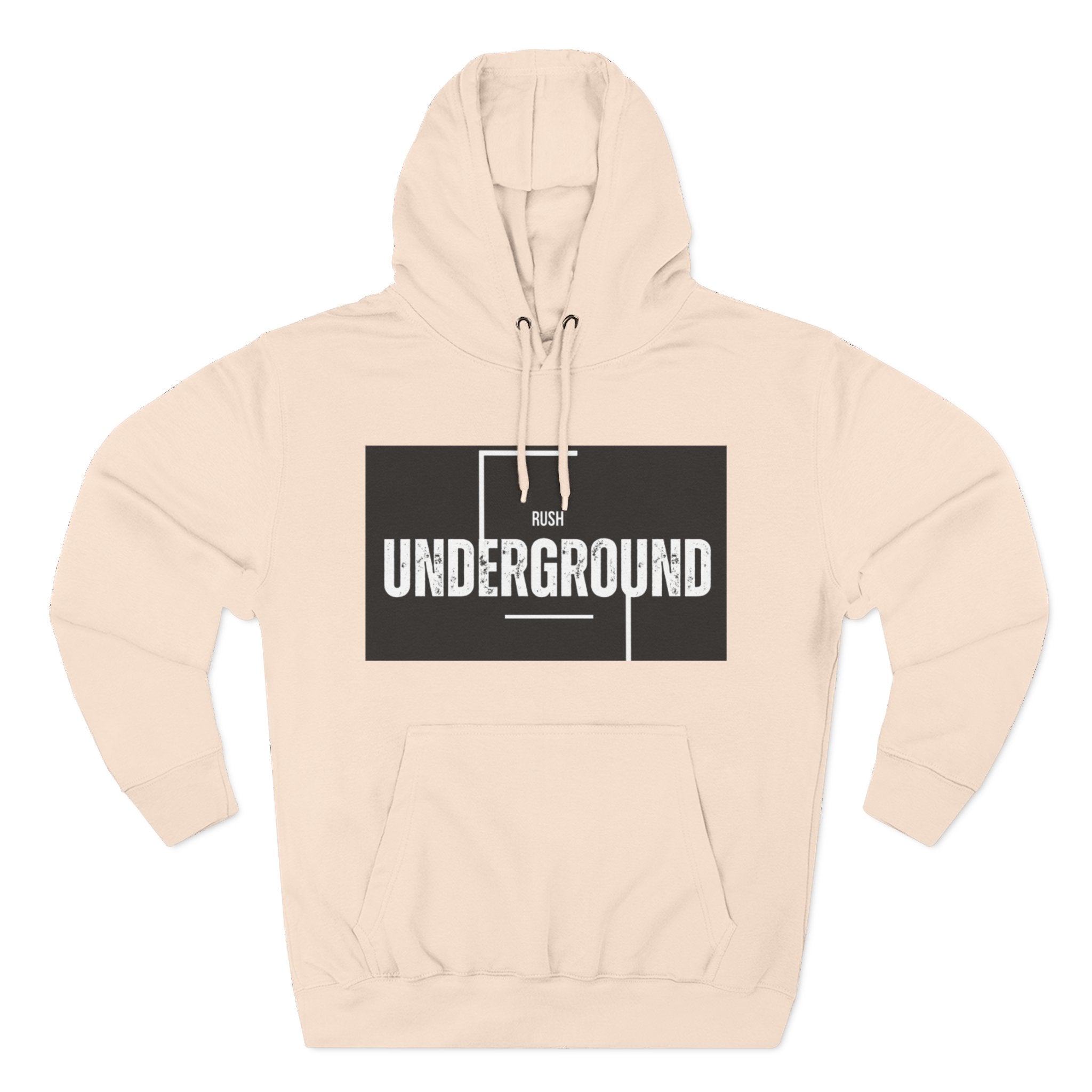 Underground Graphic Fleece Hoodie, Streetwear, Casual Style, Gift for Music Lovers, Comfortable Layering Piece, Unique Hoodie Design