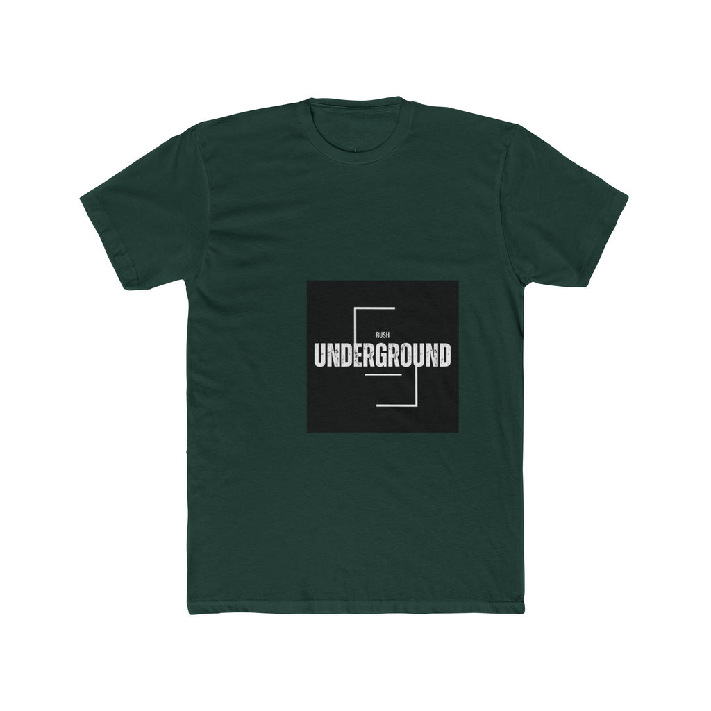 Underground Minimalist Graphic Tee — "Live With The Rush"