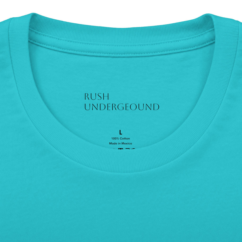 Underground Minimalist Graphic Tee — "Live With The Rush"