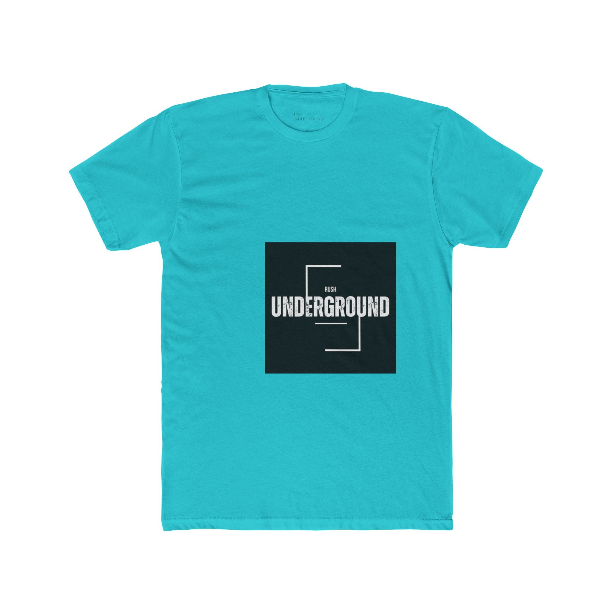 Underground Minimalist Graphic Tee — "Live With The Rush"