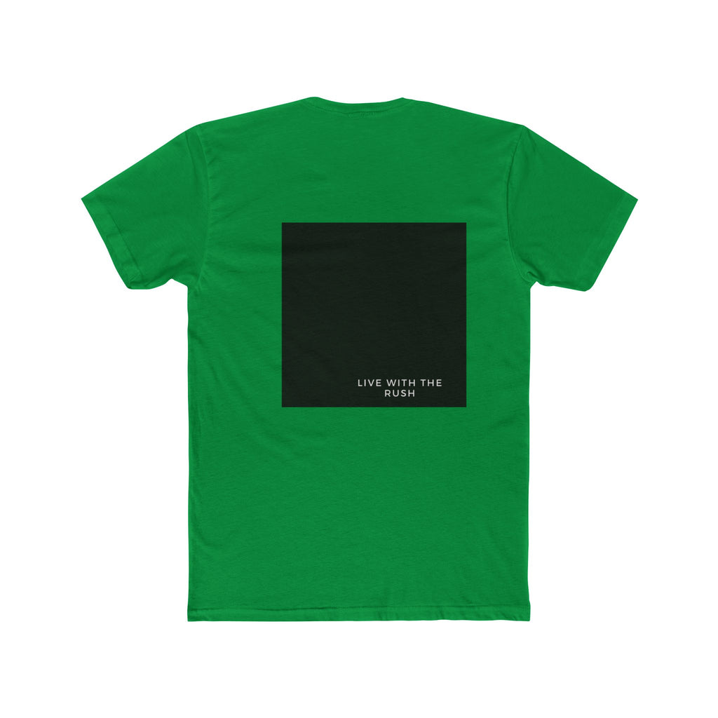 Underground Minimalist Graphic Tee — "Live With The Rush"