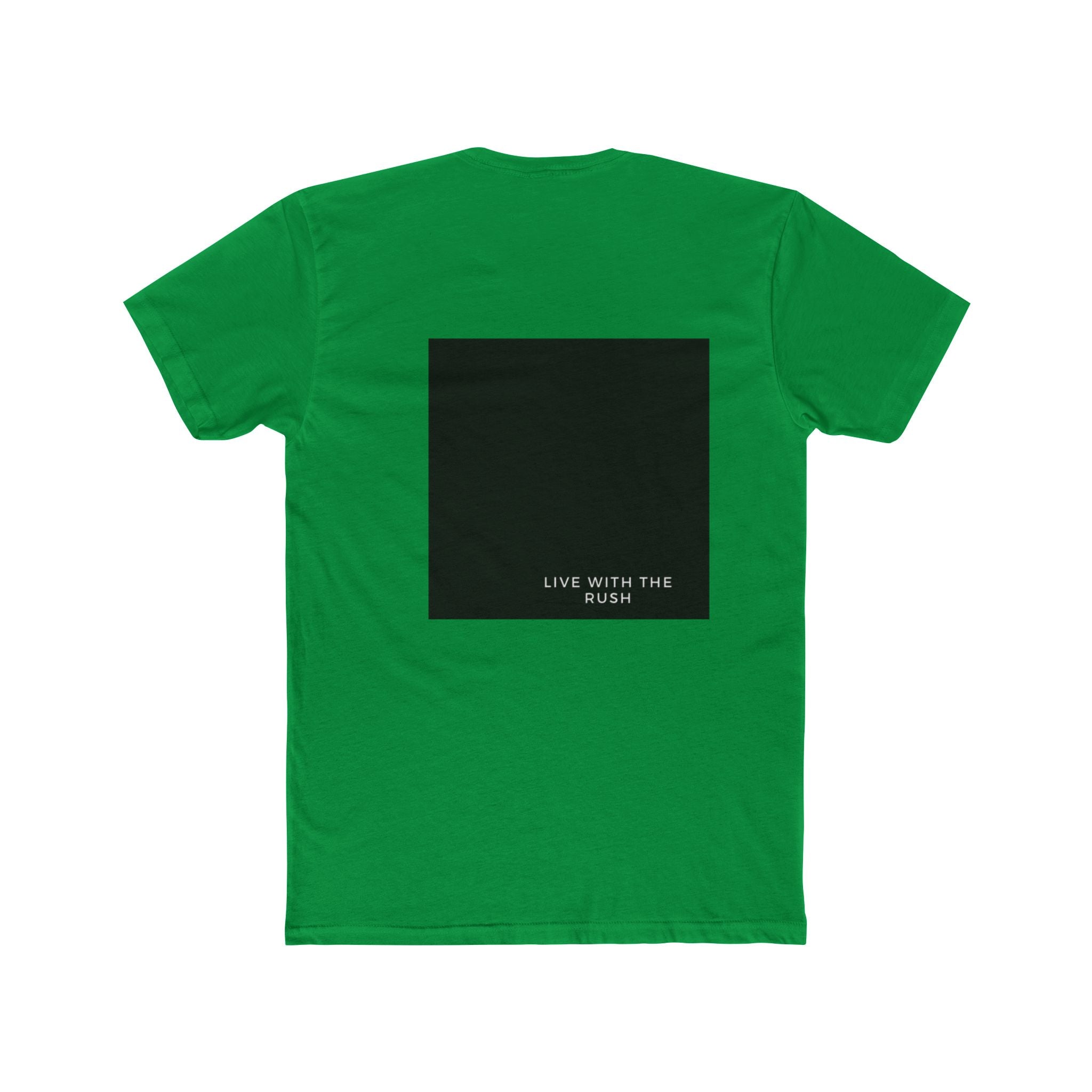 Underground Minimalist Graphic Tee — "Live With The Rush"
